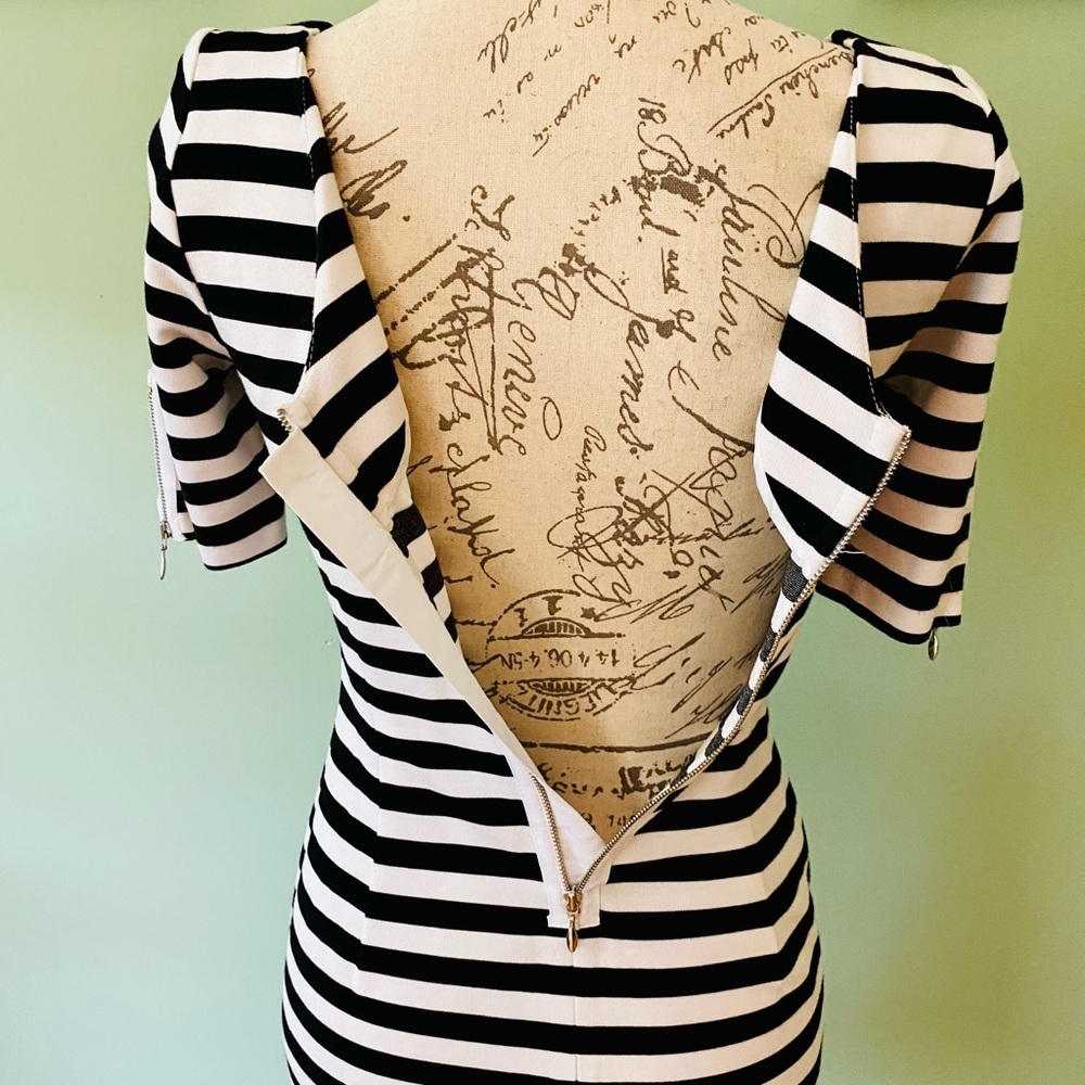 Banana Republic Striped Bodycon Midi Dress - Picture 7 of 9